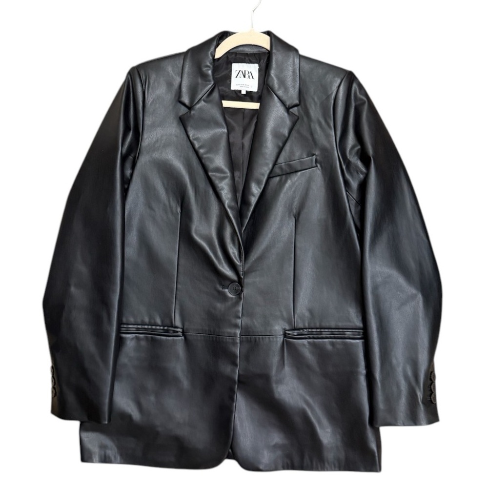 Zara Oversized Pleather Blazer